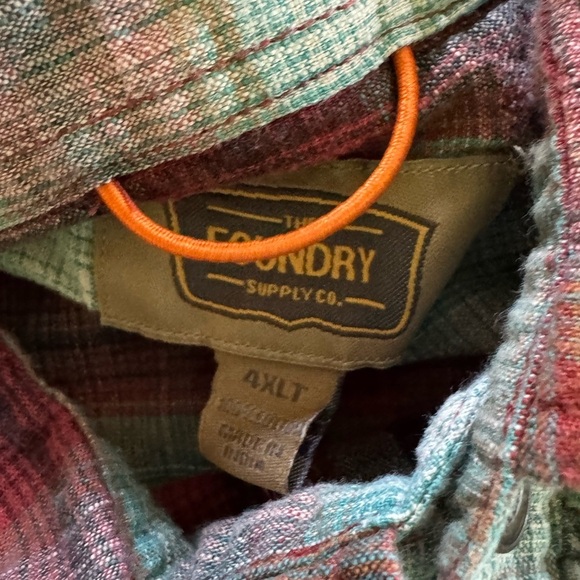 Foundry Button Down Short Sleeve Shirts 4XLT - Picture 7 of 7